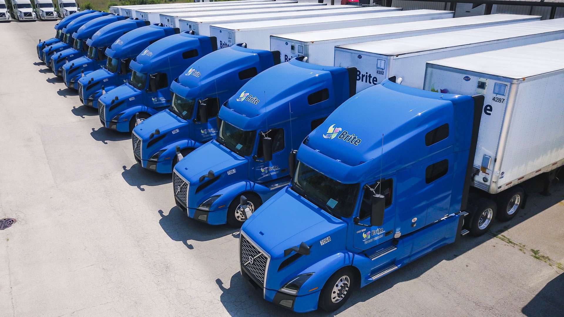 Brite Logistics trucks